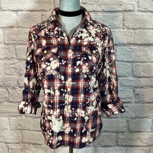 Reworked/Upcycled flannel shirt